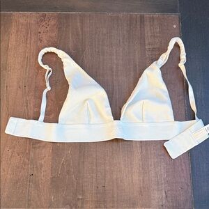 Elegant Cream Triangle Bralette
